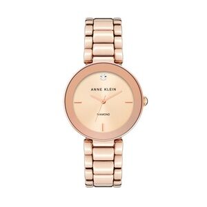 Anne Klein Women’s Diamond Dial Bracelet Watch. Rose Gold. Like New!!